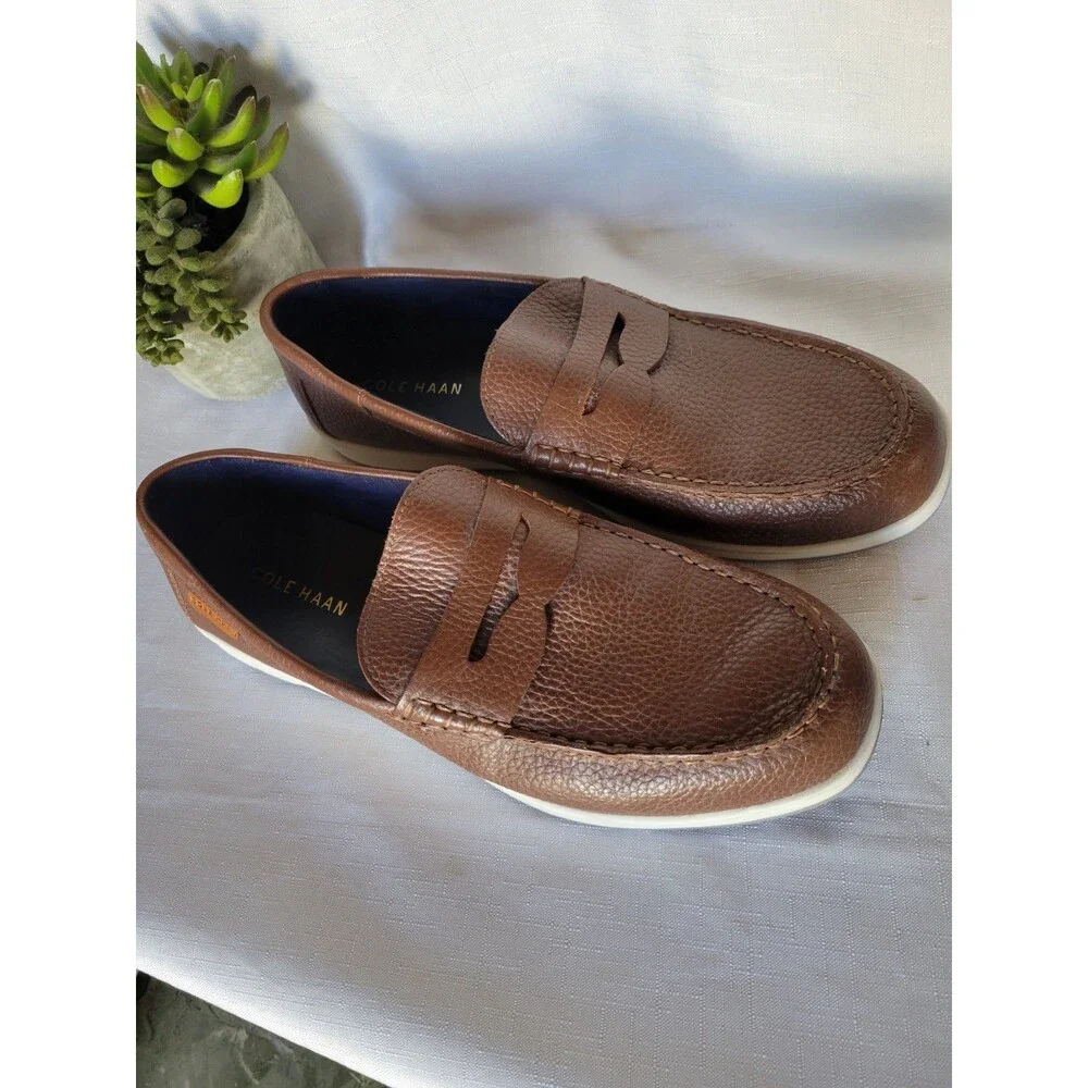 Cole Haan Nantucket Penny Loafer Men’s Size 9.5 Brown Leather C28514